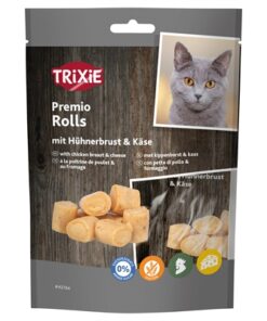 Premio Kip & Kaas Rolletjes Voor Katten Glutenvrij 50 Gr