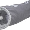 Katten Speeltunnel Harvey Velours / Pluche Grijs 116X27 Cm