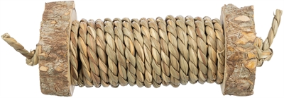 Speelrol Voor Knaagdieren Met Zeegras Van Hout 5X18 Cm