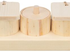 Snack Cups Voor Ratten En Konijnen Hout 15X45X6 Cm