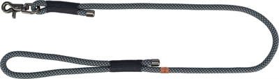 Soft Rope Hondenriem Zwart / Grijs 100X1 Cm