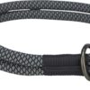 Halsband Hond Soft Half-Slip Zwart / Grijs 55X1 Cm