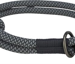 Halsband Hond Soft Half-Slip Zwart / Grijs 55X1 Cm