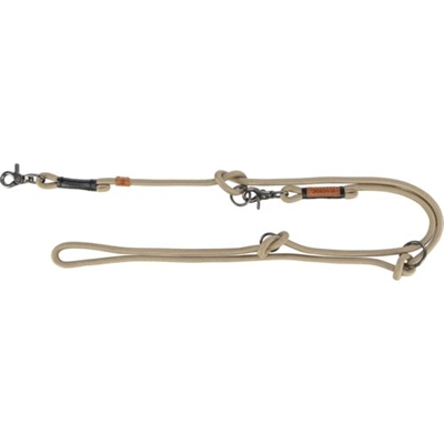 Be Nordic Hondenriem Verstelbaar Zand / Zwart 200X1,3 Cm
