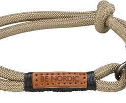 Be Nordic Halsband Hond Half-Slip Zand / Zwart 55X1,3 Cm