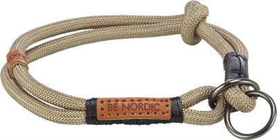 Be Nordic Halsband Hond Half-Slip Zand / Zwart 55X1,3 Cm