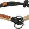 Be Nordic Halsband Hond Half-Slip Zwart / Zand 55X1,3 Cm
