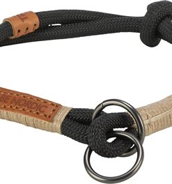Be Nordic Halsband Hond Half-Slip Zwart / Zand 55X1,3 Cm