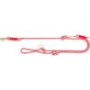 Soft Rope Hondenriem Verstelbaar Rood / Creme 200X1 Cm
