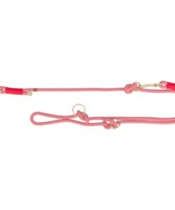Soft Rope Hondenriem Verstelbaar Rood / Creme 200X1 Cm