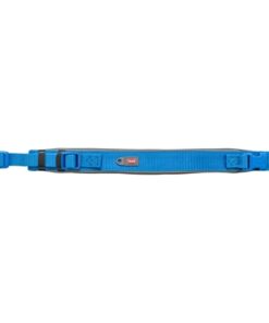 Premium Halsband Hond Extra Breed Royal Blauw / Grafiet Grijs 53-62X5 Cm