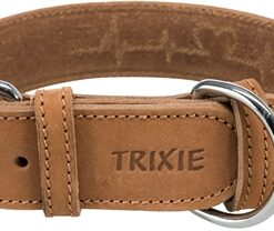 Rustic Vetleer Halsband Hond Heartbeat Bruin 34-40X3 Cm