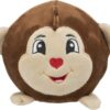 Hondenspeelgoed Aap Rond Pluche 11 Cm 2 St