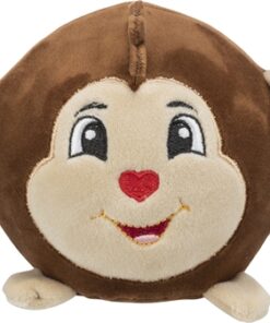 Hondenspeelgoed Aap Rond Pluche 11 Cm 2 St