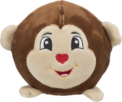 Hondenspeelgoed Aap Rond Pluche 11 Cm 2 St