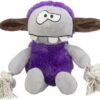 Hondenspeelgoed Monster Pluche Paars 32 Cm 2 St