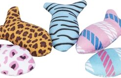 Kattenspeelgoed Vis Pluche Met Catnip 8 Cm 60 St