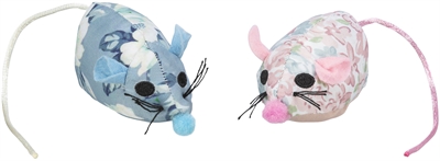 Kattenspeelgoed Muis Stof Met Catnip 4,5 Cm 36 St