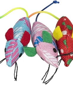 Kattenspeelgoed Muis Stof Met Catnip 7 Cm 70 St
