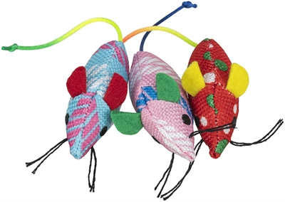 Kattenspeelgoed Muis Stof Met Catnip 7 Cm 70 St