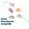Kattenspeelgoed Muis Pluche Met Catnip 7 Cm 70 St