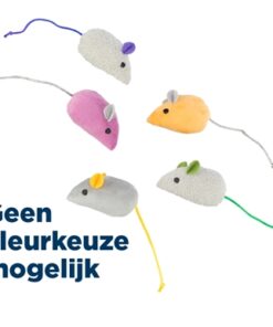 Kattenspeelgoed Muis Pluche Met Catnip 7 Cm 70 St