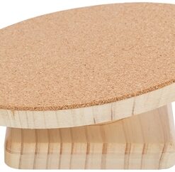 Loopschijf Hamsters Hout Kurk 22 Cm