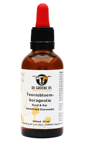 Groene Os Teunisbloem-Borageolie Hond / Kat 50 Ml