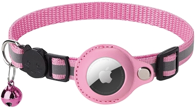 Halsband Kat Met Tag Houder Roze 19-26X1,5 Cm