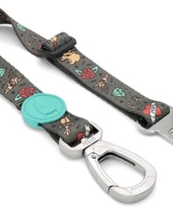 Honden Autogordel Gerecycled Ink Tank Groen 40-65X2,5 Cm Tot 80 Kg