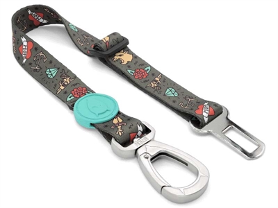 Honden Autogordel Gerecycled Ink Tank Groen 40-65X2,5 Cm Tot 80 Kg