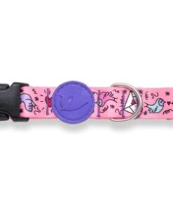 Halsband Hond Gerecycled Sweet Tweet Roze 30-42X1,5 Cm