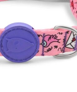 Halsband Hond Gerecycled Sweet Tweet Roze 37-58X2,5 Cm