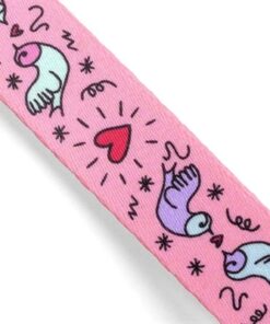 Halsband Hond Gerecycled Sweet Tweet Roze 43-70X2,5 Cm