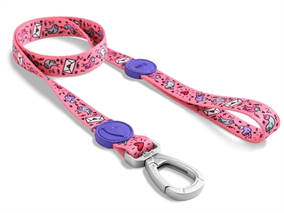 Hondenriem Gerecycled Sweet Tweet Roze 120X1,5 Cm 6-20 Kg