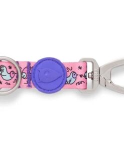 Hondenriem Verstelbaar Gerecycled Sweet Tweet Roze 75-230X1,5 Cm 1-4 Kg