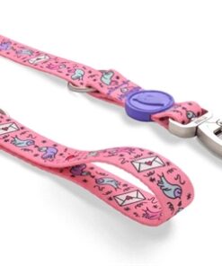 Hondenriem Verstelbaar Gerecycled Sweet Tweet Roze 75-230X1,5 Cm 4-20 Kg