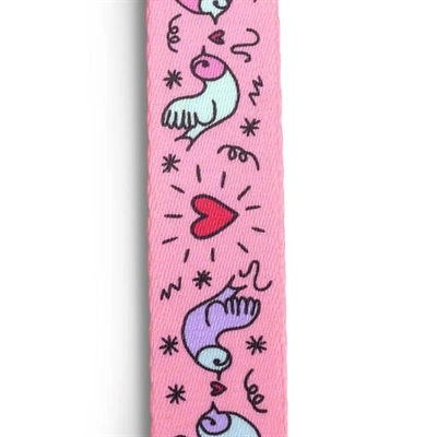 Hondentuig H-Tuig Gerecycled Sweet Tweet Roze 60-80X2,5 Cm