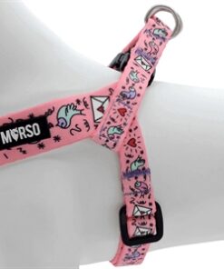Mini Hondentuig Verstelbaar Gerecycled Sweet Tweet Roze 29-38X2,5 Cm