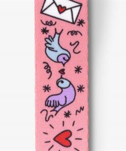 Mini Hondentuig Verstelbaar Gerecycled Sweet Tweet Roze 32-41X2,5 Cm