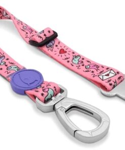 Honden Autogordel Gerecycled Sweet Tweet Roze 40-65X2,5 Cm Tot 80 Kg