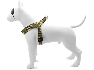 Mini Hondentuig Verstelbaar Gerecycled Full Metal Dog Bruin 24-32X1,5 Cm
