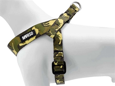 Mini Hondentuig Verstelbaar Gerecycled Full Metal Dog Bruin 29-38X2,5 Cm