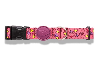 Halsband Hond Gerecycled Pink Think Roze 30-42X1,5 Cm