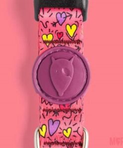 Halsband Hond Gerecycled Pink Think Roze 43-70X2,5 Cm