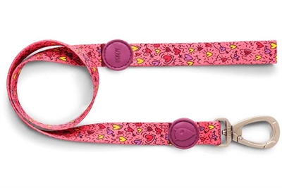 Hondenriem Gerecycled Pink Think Roze 120X1,5 Cm Tot 6 Kg