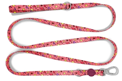 Hondenriem Verstelbaar Gerecycled Pink Think Roze 75-230X1,5 Cm 1-4 Kg