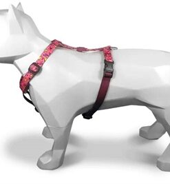 Hondentuig H-Tuig Gerecycled Pink Think Roze 40-55X1,5 Cm