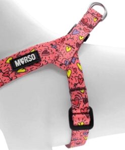 Mini Hondentuig Verstelbaar Gerecycled Pink Think Roze 29-38X2,5 Cm