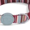 Halsband Hond Gerecycled Skyline Rood / Roze 37-58X2,5 Cm